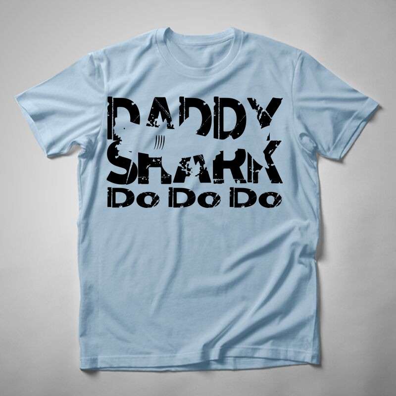 Férfi póló Daddy Shark