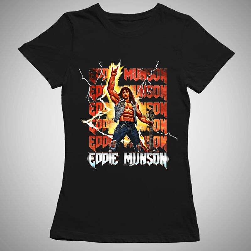 Női póló Eddie Munson Manowar