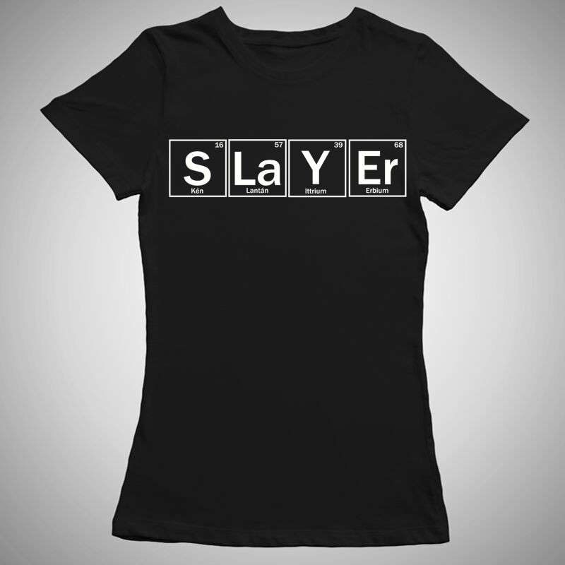 Női póló Slayer Periódusos