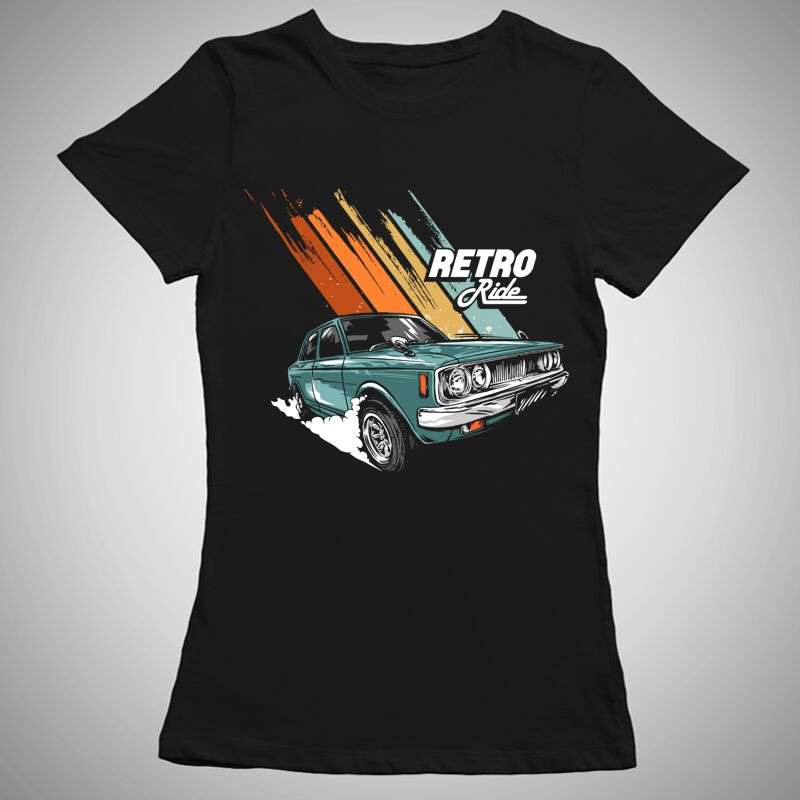 Női póló Retro Ride