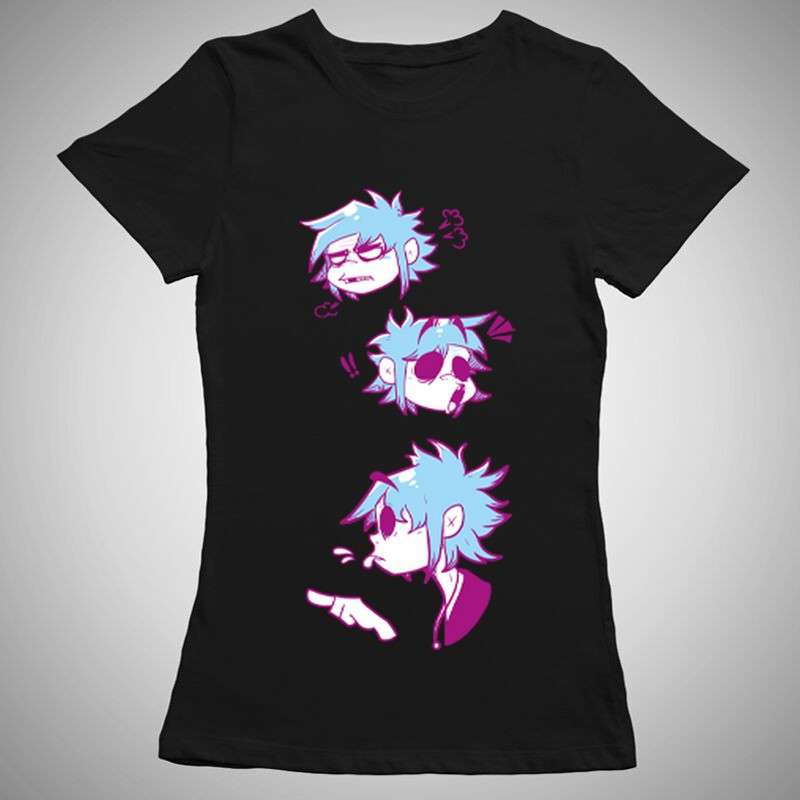 Női póló Gorillaz Heads