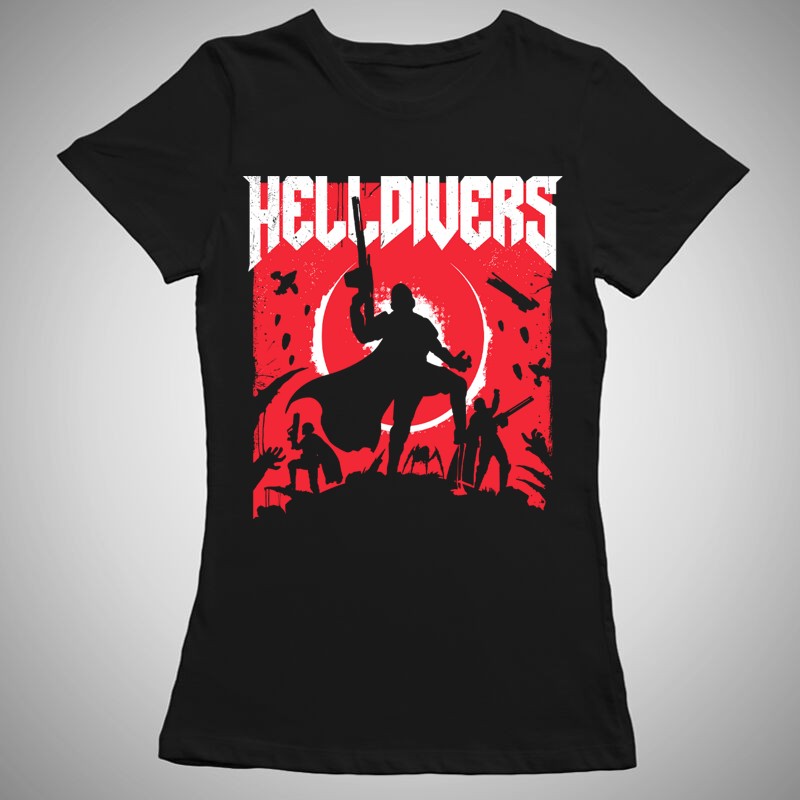 Női póló Helldivers