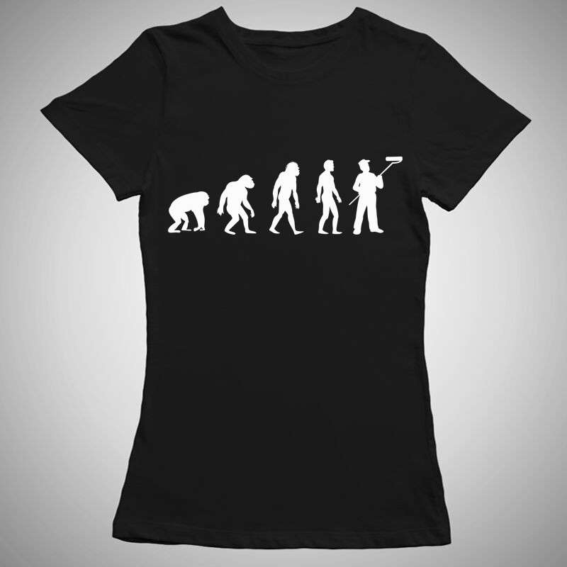 Női póló Festő Evolúció