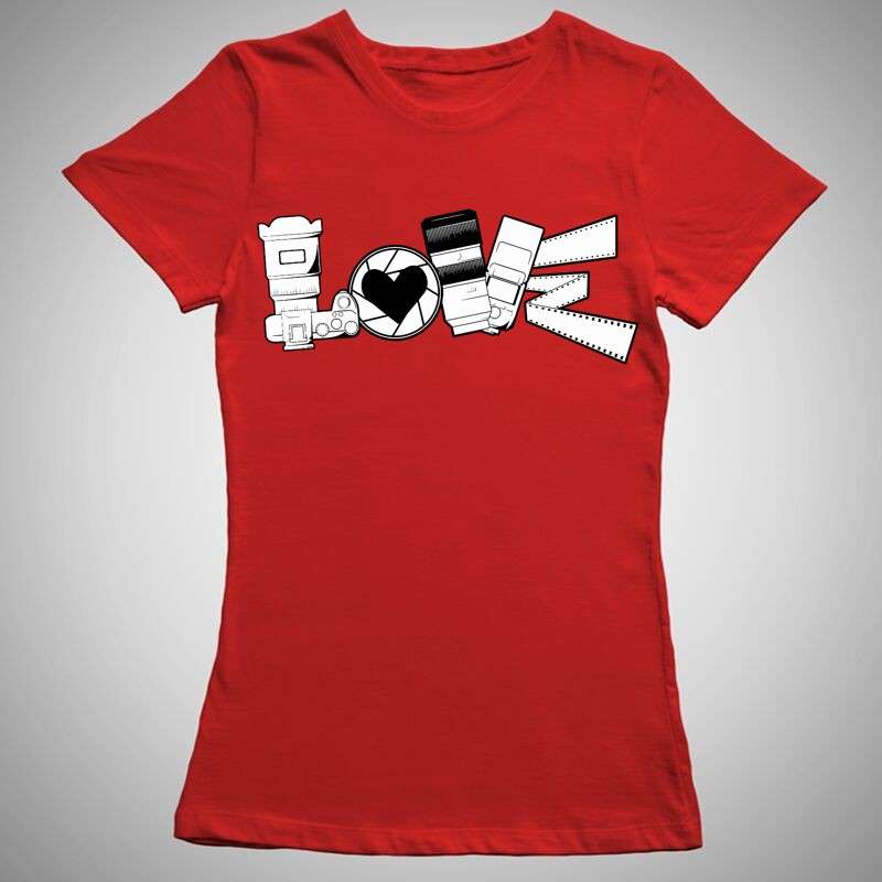Női póló Love Fotózás