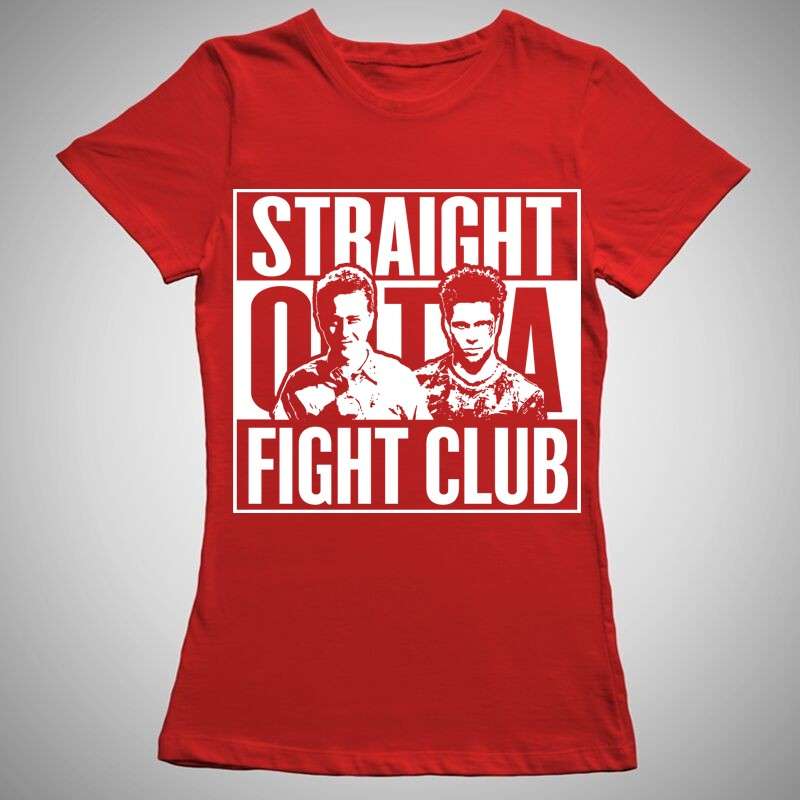 Női póló Straight Outta Fight Club