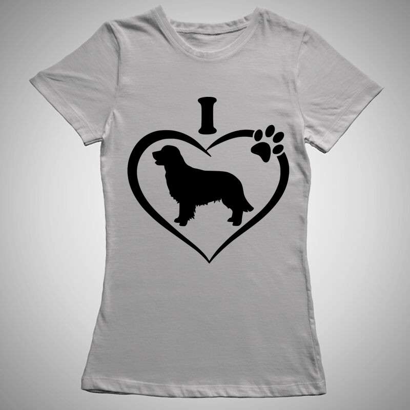 Női póló I Love My Golden Retriever