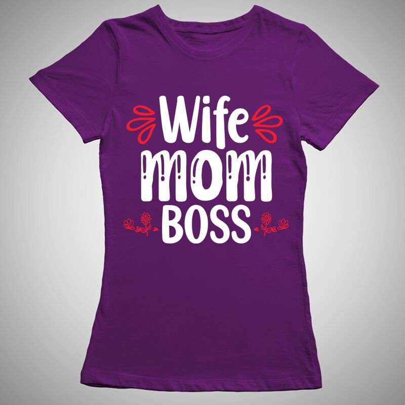 Női póló Wife Mom Boss