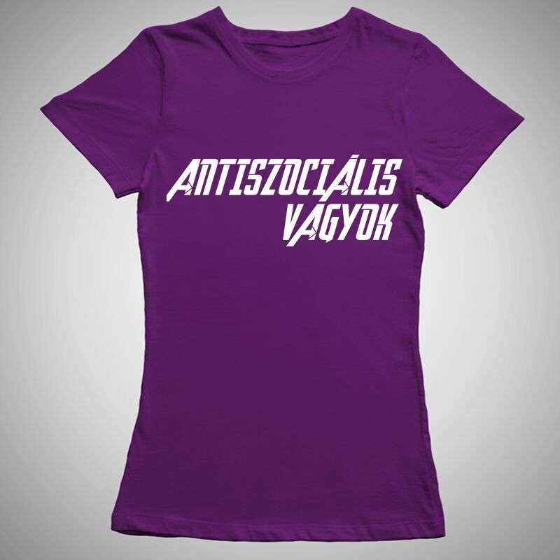 Női póló Antiszociális Vagyok