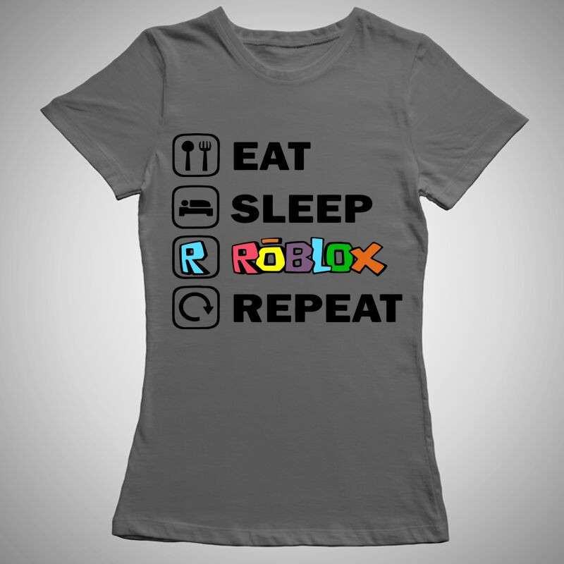 Női póló Eat Sleep Roblox 2.0
