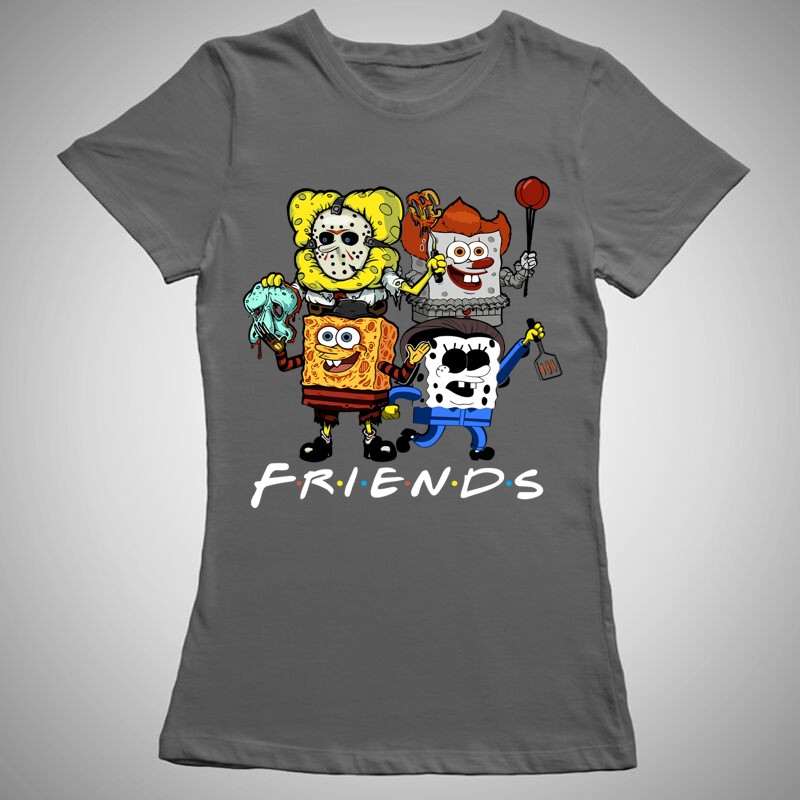 Női póló Spongebob Friends