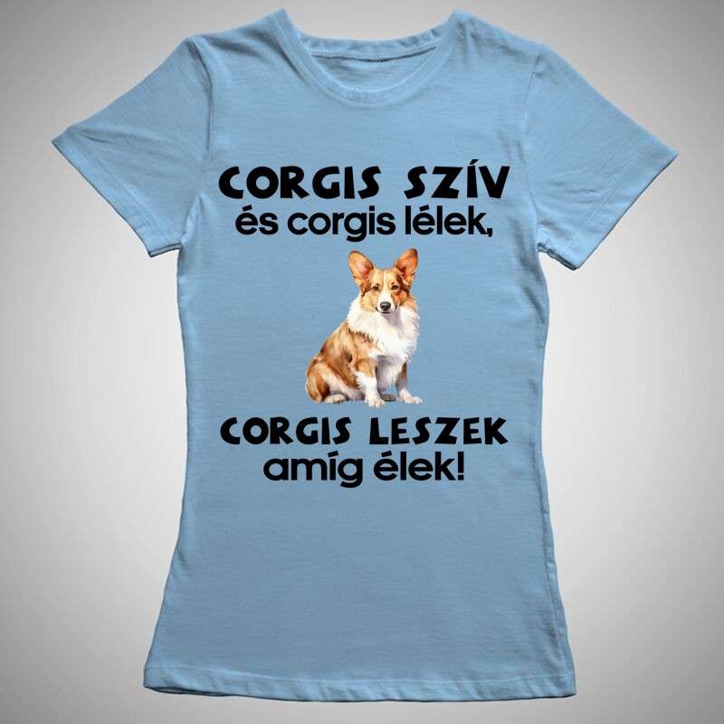 Női póló Corgis Szív Corgis Lélek