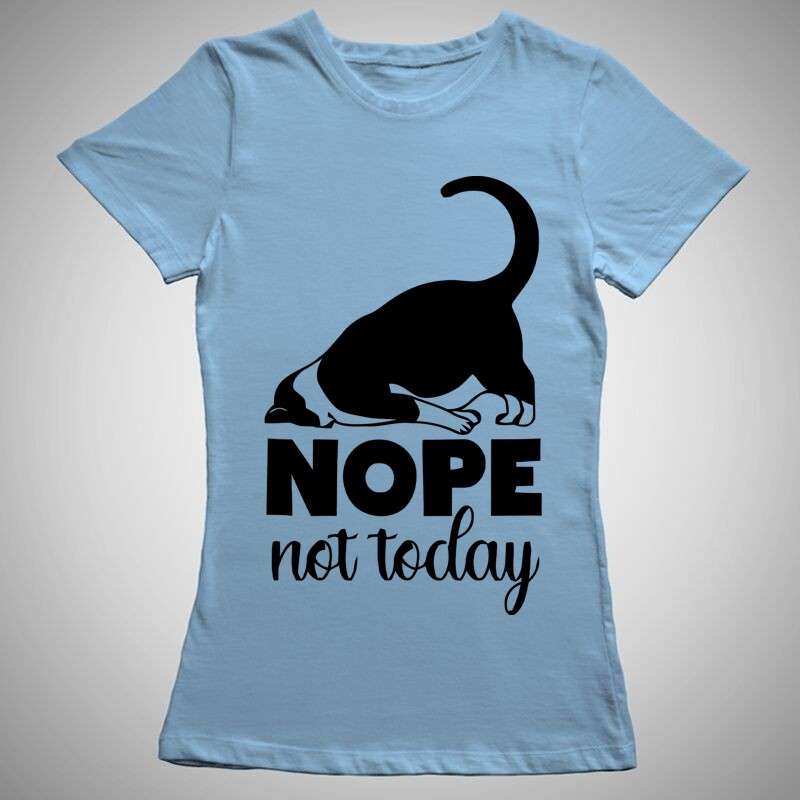 Női póló Nope Not Today Cat