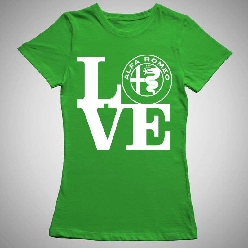 Női póló Love Alfa Romeo