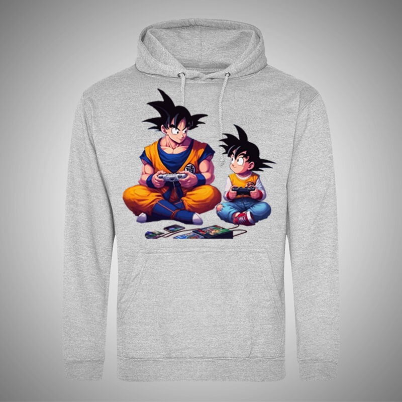 Férfi Kapucnis Pulcsi Dragon Ball Gaming