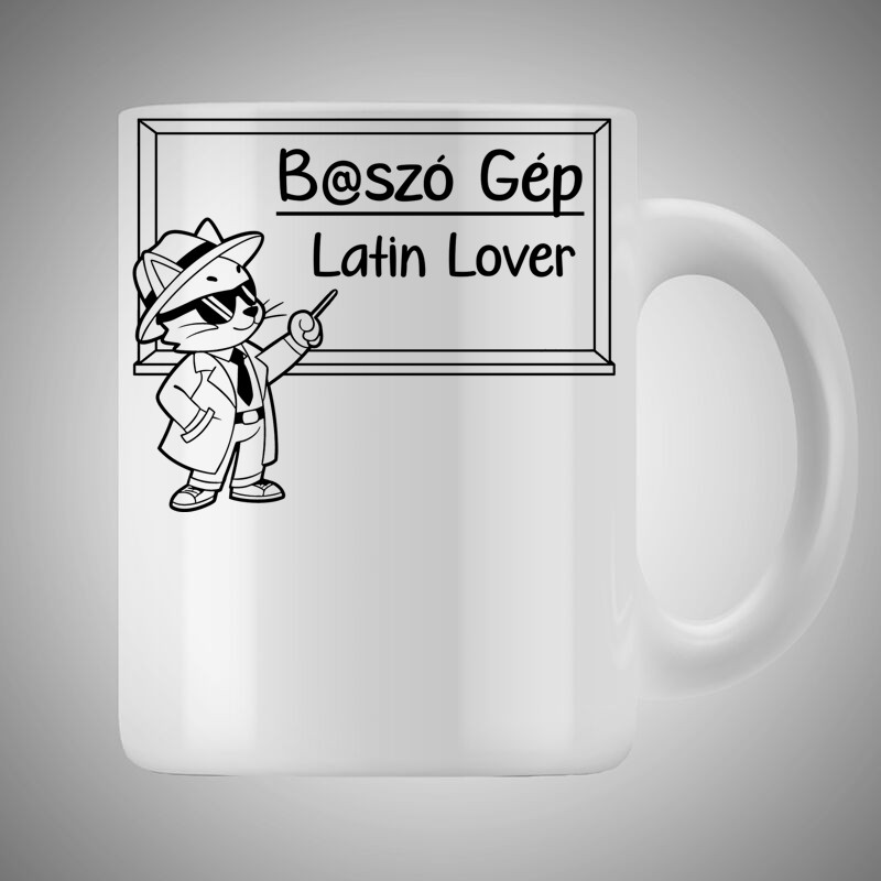Bögre 3dl Maffiózó Macska Angol Lecke 2.0