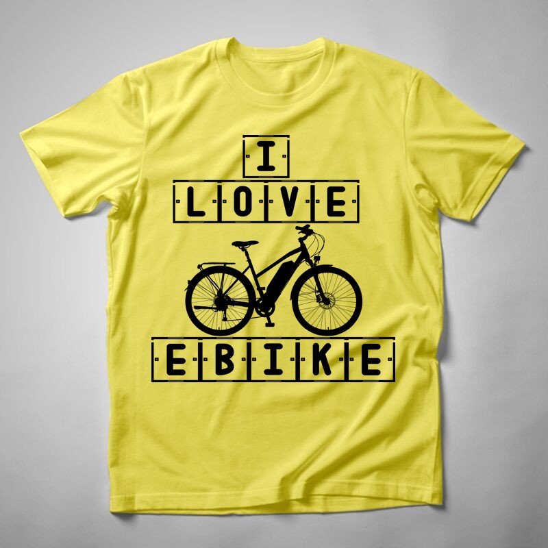 Férfi póló I Love EBike
