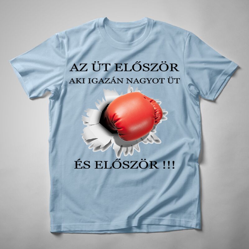 Férfi póló Az Üt Először