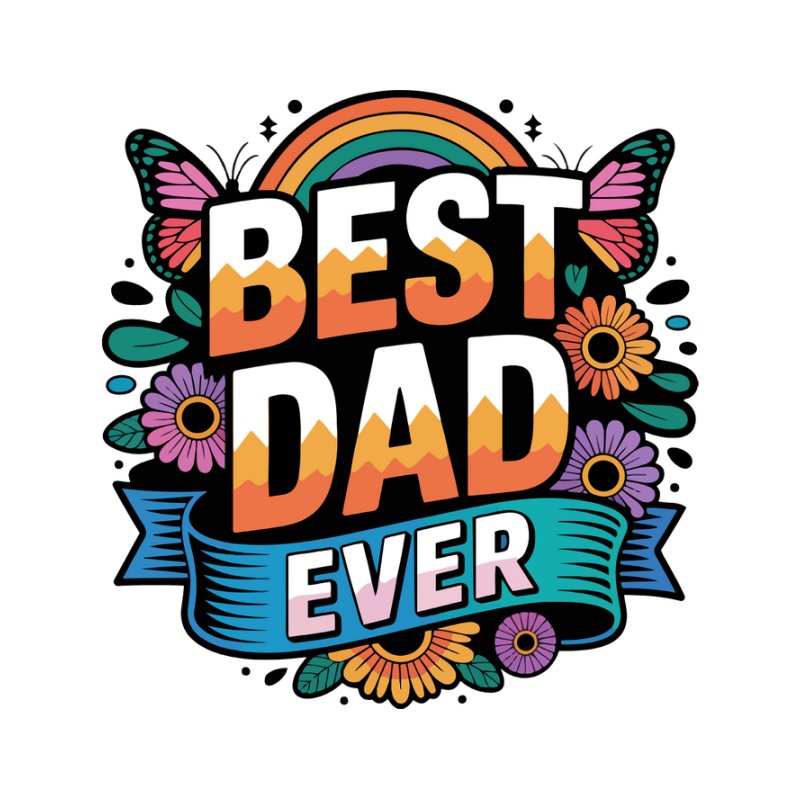 Best Dad Ever Pillangós