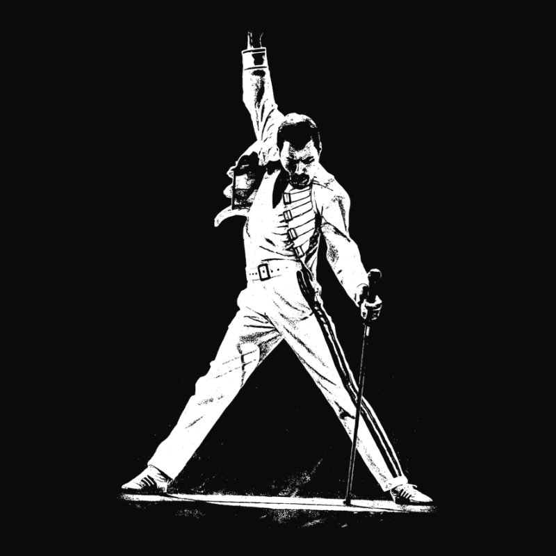 Freddie Mercury Fekete Fehér