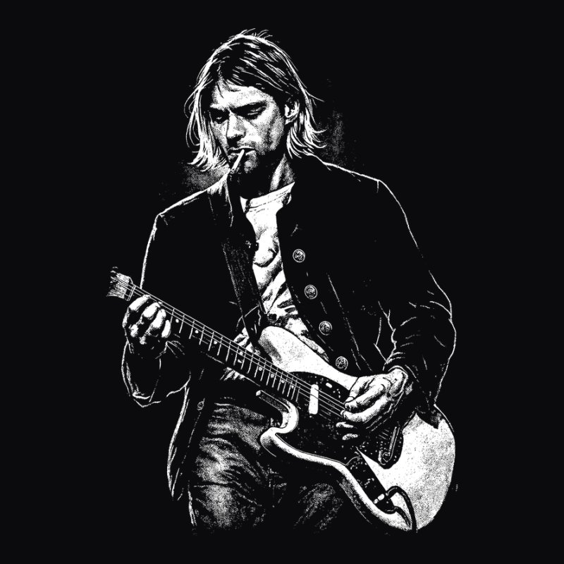 Kurt Cobain Gitározik